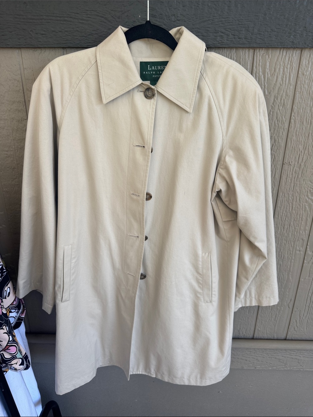Ralph Lauren Beige hooded Trench Coat